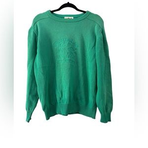 VTG LAMODE ACTIVE SPORTSWEAR Oldsmobile‎ Scramble Sweater 80s 90s Green XL Rare
